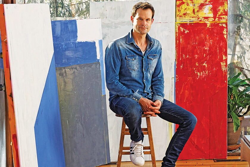 Christopher Baer with bold paintings